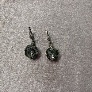 Catherine Popesco Sparkling Gray Earrings